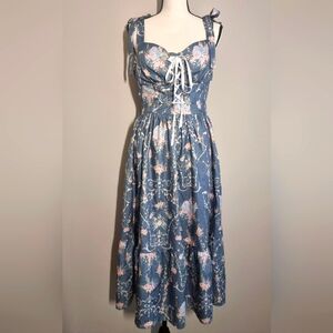 Vintage dress with beautiful custom-made metal details